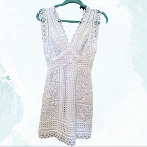 French connection Zara dress white lace size 4